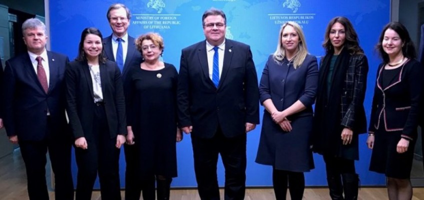 AJC Delegation Visits Vilnius, Meets Foreign Minister