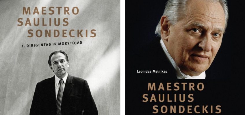 The set of two monographs “Maestro Saulius Sondeckis Vol. 1, Conductor and Teacher” and “Maestro Saulius Sondeckis Vol. 2, Capacity of the Personality” (Lithuanian) by Leonidas Melnikas can be purchased at the Good Will Foundation