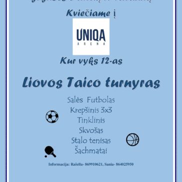 Liova Taicas Memorial Tournament in Šiauliai