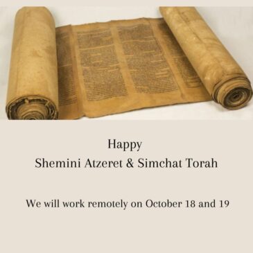 Good Will Foundation wishes you happy Shemini Atzeret and Simchat Torah!