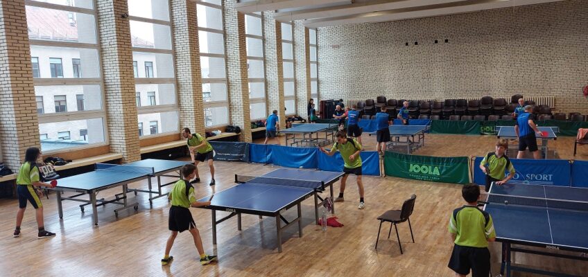 Lithuanian men’s and women’s table tennis league matches in Vilnius