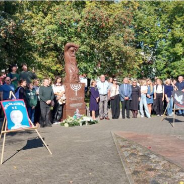 Holocaust Memorial Day commemoration in Panevėžys