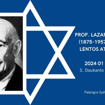The second plaque commemorating the history of Jews in Palanga to be unveiled