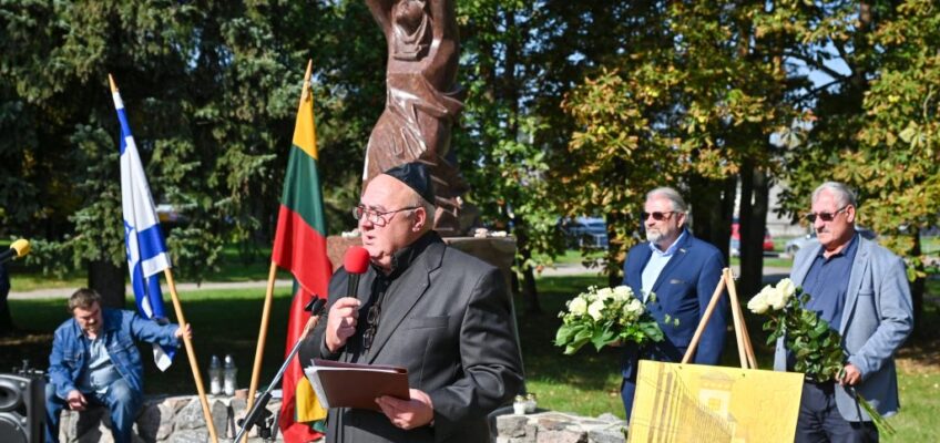 Jewish community of Panevezys commemorated the National Memorial Day for the Genocide of the Lithuanian Jews