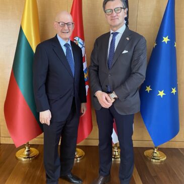 Lithuanian Ambassador and GWF Board member met at the Embassy of Lithuania in Washington, D.C.