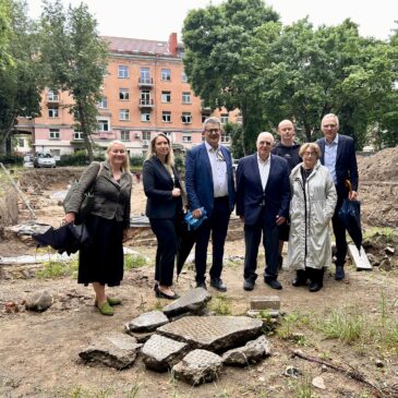 Representatives of the American Jewish Committee visited Vilnius in early July