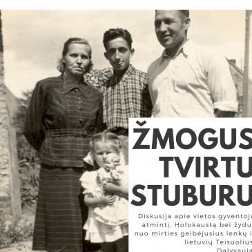 Kvietimas į diskusiją apie Holokaustą bei žydus nuo mirites gelbėjusius lenkų ir lietuvių Teisuolius