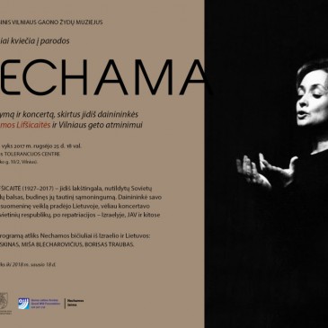 Kvietimas į parodos „Nechama“ atidarymą 09 25