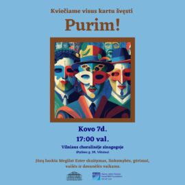 Švęskime Purim Vilniaus choralinėje sinagogoje!