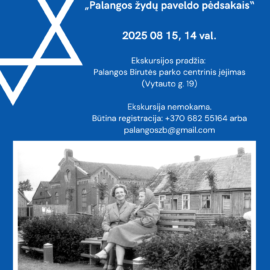 Palangos žydų bendruomenė kviečia į ekskursiją „Palangos žydų paveldo pėdsakais“