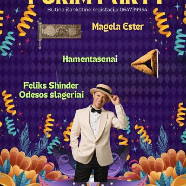 Klaipėdos žydų bendruomenė kviečia į Purim šventę